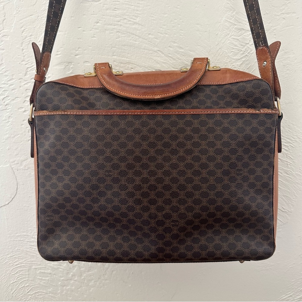 Vintage 90s Celine Macadam purse / crossbody / satchel - Picture 6 of 15